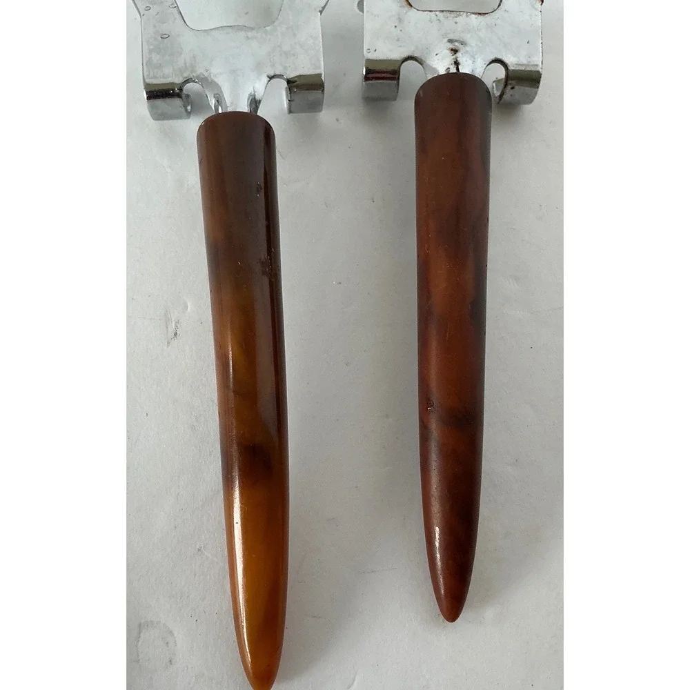 Vintage Bottle Can Opener Set Faux Tortoiseshell Bakelite Style‎ MCM